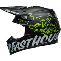 BELL Moto-9S Flex Helm - Fasthouse MC Core Matte Black/Yellow