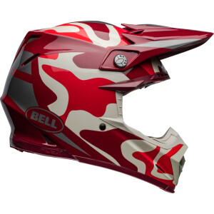 BELL Moto-9S Flex Helm - Ferrandis Méchant Gloss Red/Silver