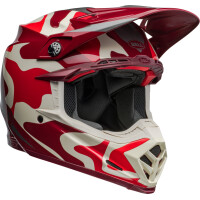 BELL Moto-9S Flex Helm - Ferrandis Méchant Gloss Red/Silver