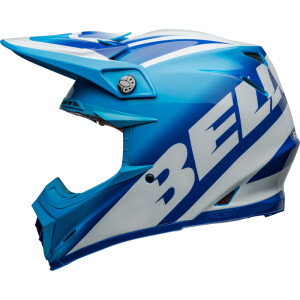 BELL Moto-9S Flex Helm - Rail Gloss Blue/White
