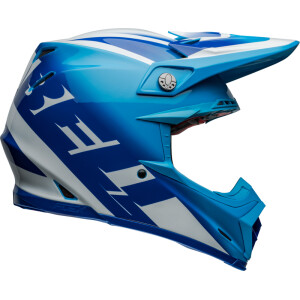BELL Moto-9S Flex Helm - Rail Gloss Blue/White