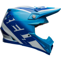 BELL Moto-9S Flex Helm - Rail Gloss Blue/White