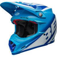 BELL Moto-9S Flex Helm - Rail Gloss Blue/White