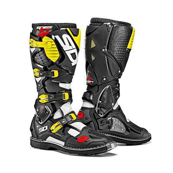 Sidi Crossfire 3 White-Black-Yellow Fluo
