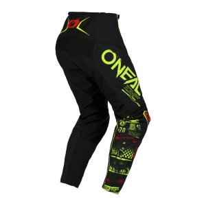ONEAL ELEMENT PANTS ATTACK BLACK/NEON YELLOW