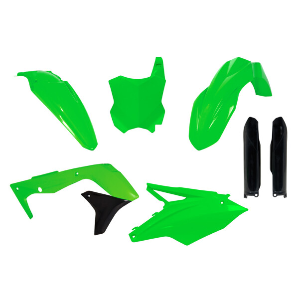 Plastikkit Kawasaki KXF 250 17-20 Neon Grün/Schwarz 6 tlg.