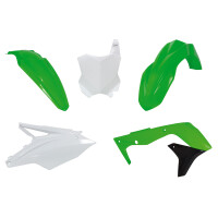 Plastikkit Kawasaki KXF 250 17-20 Grün/Schwarz/Weiß 5 tlg.