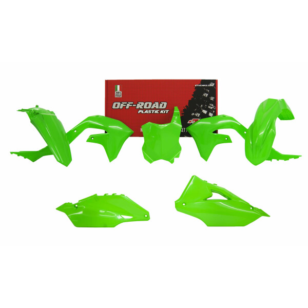 Plastikkit Kawasaki KX 450 2019- / KXF 250 21- Neon Grün 5 tlg.