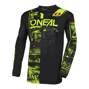 ONEAL ELEMENT JERSEY ATTACK BLACK/NEON YELLOW