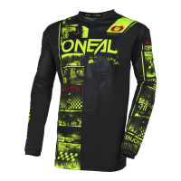 ONEAL ELEMENT JERSEY ATTACK BLACK/NEON YELLOW
