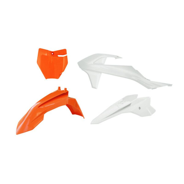 Rtech Plastikkit für KTM SX 50, SX-E3/5 16- Orange/Weiß 4 tlg.