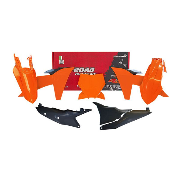 Rtech Plastikkit für KTM SX/SX-F 23- Orange/Schwarz 6tlg