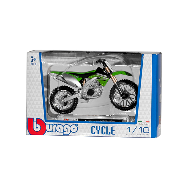 Miniatur Motorrad Kawasaki Cross 1:18