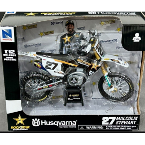 Miniatuur Husqvarna Rockstar - M. Stewart (No 27) 1:12