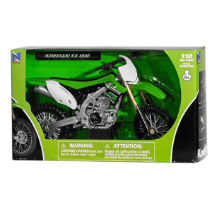 Miniatuur motor cross Kawasaki 1:12