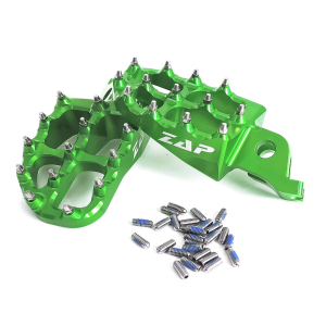 ZAP E-Peg Fußraste KXF 250 06- / 450 07- grün