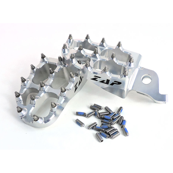 ZAP E-Peg Fußraste KXF 250 06- / 450 07- silber