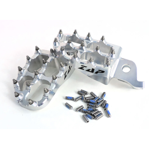 ZAP E-Peg Fußraste KXF 250 06- / 450 07- silber