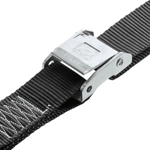DE LUXE Soft Hook Tie Downs LOGO black (2pcs)