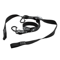 DE LUXE Soft Hook Tie Downs LOGO black (2pcs)