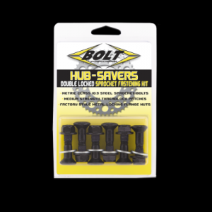 BOLT Kettenradschrauben kit doppelt gesichert Schwarz 6er...