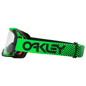 OAKLEY Airbrake MX Brille - Moto Grün B1B Klares Glas