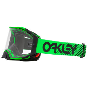 OAKLEY Airbrake MX Brille - Moto Grün B1B Klares Glas