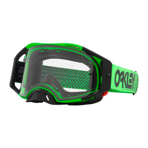 OAKLEY Airbrake MX Brille - Moto Grün B1B Klares Glas