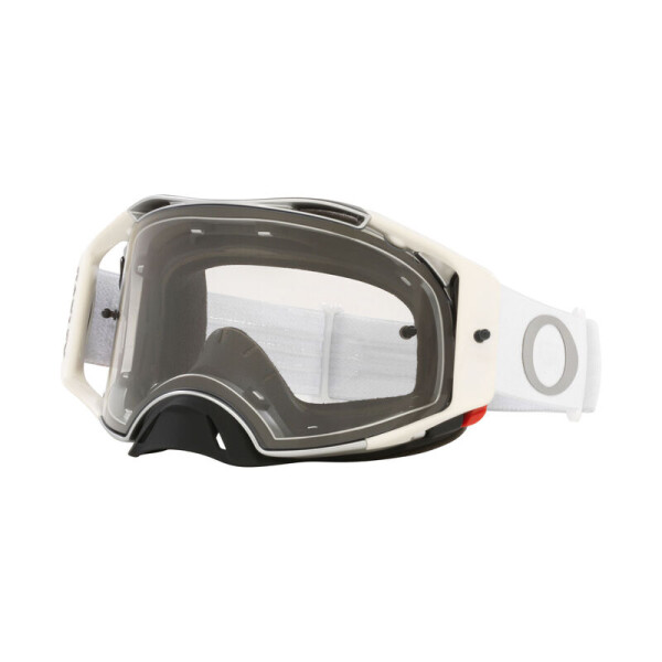 OAKLEY Airbrake MX Goggle - Tuff Blocks White Klare Linse