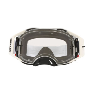 OAKLEY Airbrake MX Goggle - Tuff Blocks White Klare Linse