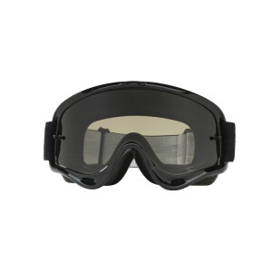 OAKLEY O Frame MX Sand Goggle Jet Brille Schwarz Dunkelgrau + Klares Glas