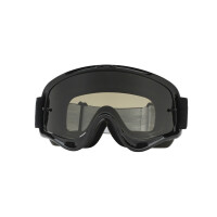 OAKLEY O Frame MX Sand Goggle Jet Brille Schwarz Dunkelgrau + Klares Glas