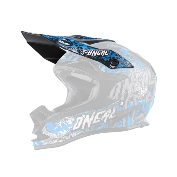 ONeal Spare Visor 7SRS Helmet Evo MENACE blue/white
