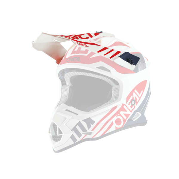 ONeal Visor 2SRS Helmet SPYDE 2.0 white/blue/red One Size