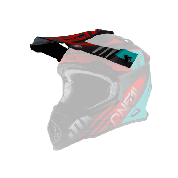 ONeal Visor 2SRS Helmet SPYDE 2.0 black/teal/red One Size