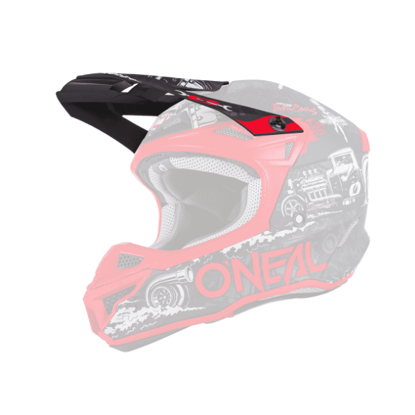 ONeal Visor 5SRS Polyacrylite Helmet HR black/red One Size