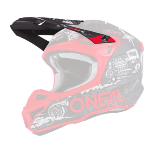 ONeal Visor 5SRS Polyacrylite Helmet HR black/red One Size