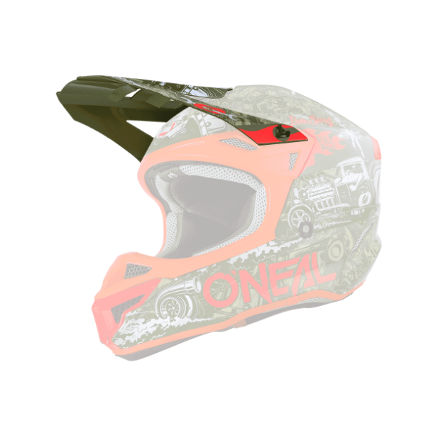 ONeal Spare Visor 5SRS Polyacrylite Helmet HR green/orange