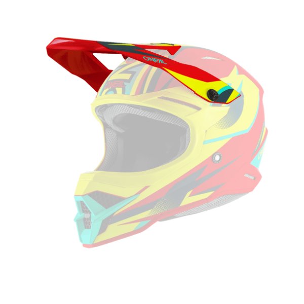 ONeal Spare Visor 3SRS Helmet RIFF 2.0 red/neon yellow