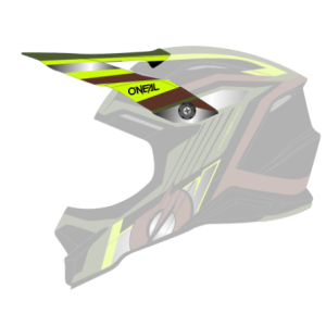 ONeal Visor 3SRS Helmet VISION black/olive/neon yellow...