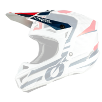 ONeal Visor 5SRS Polyacrylite Helmet SLEEK white/blue/red One Size