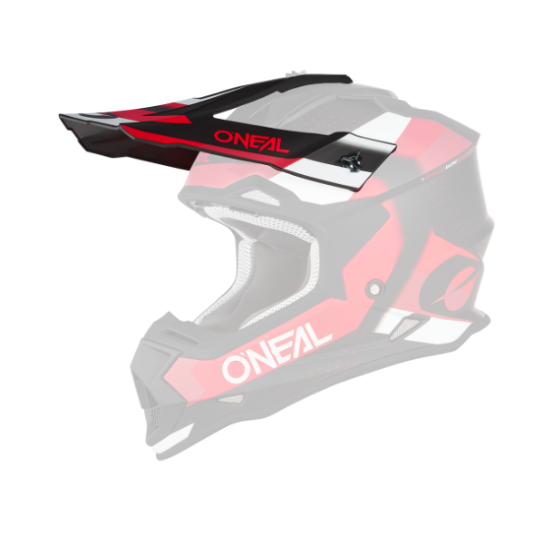 ONeal Visor 2SRS Helmet SPYDE black/red/white One Size