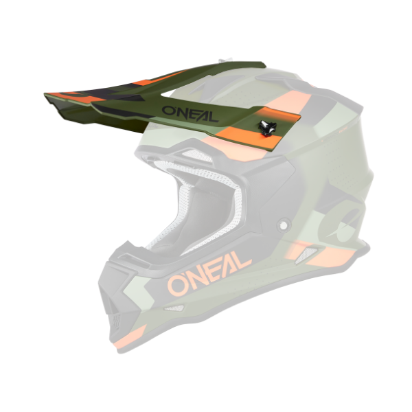 ONeal Visor 2SRS Helmet SPYDE green/black/orange One Size