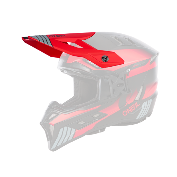 ONeal Visor EX-SRS Helmet HITCH black/gray/red One Size