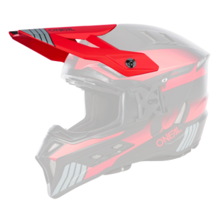 ONeal Visor EX-SRS Helmet HITCH black/gray/red One Size