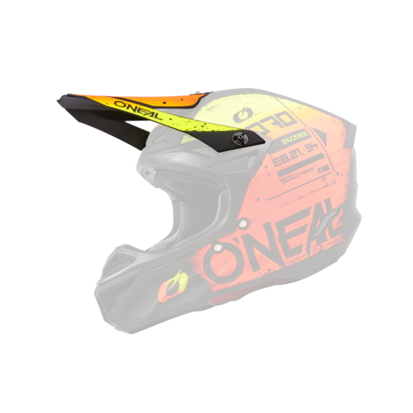 ONeal Visor 5SRS Polyacrylite Helmet SCARZ black/red/yellow One Size