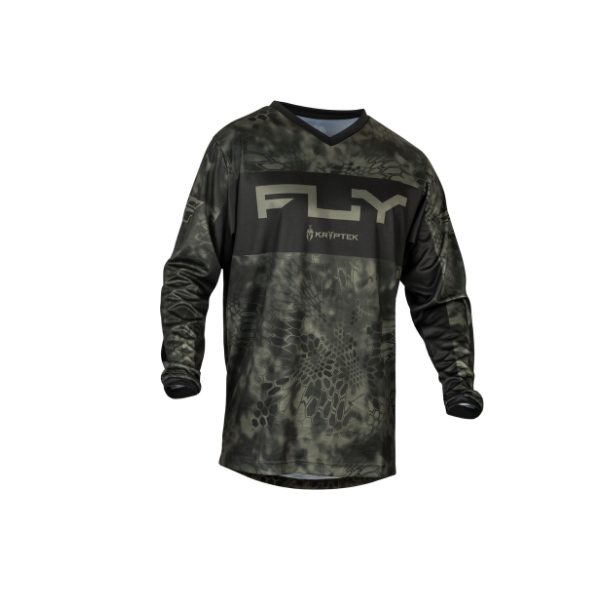 FLY RACING F-16 Kryptec Jersey - Moos Grey/Schwarz