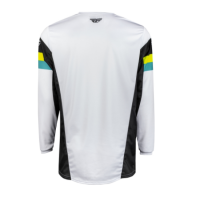 FLY RACING Kinetic Prix Jersey - Weiss/Schwarz/Hi-Vis