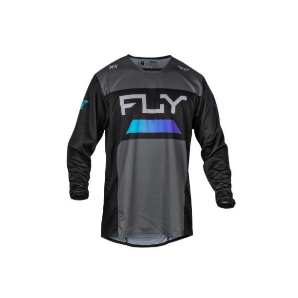 FLY RACING Kinetic Reload Jersey - Anthrazit/Schwarz/Blue Iridium
