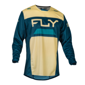 FLY RACING Kinetic Reload Jersey - Ivory/Navy/Cobalt